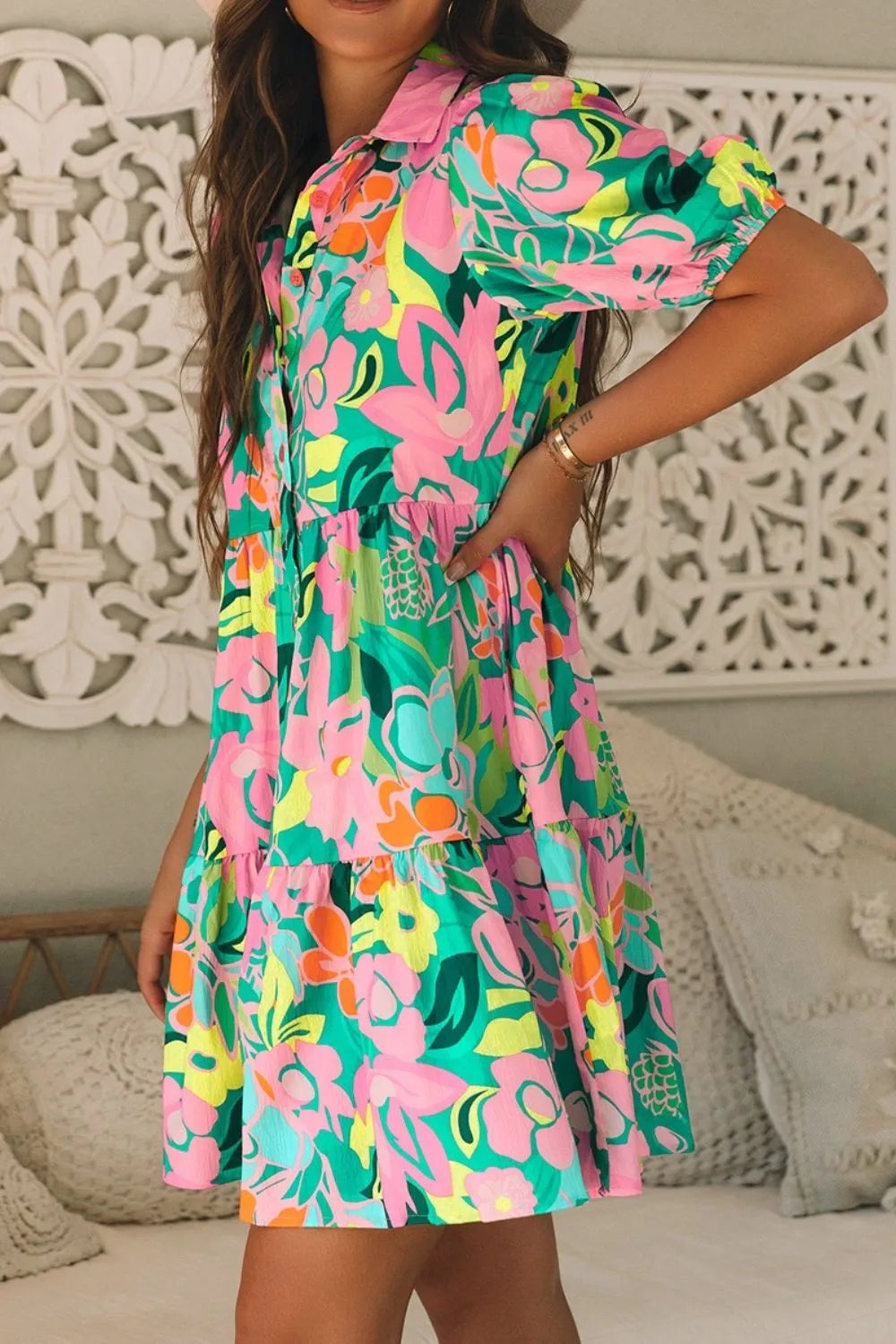 Last Minute Plans Babydoll Dress