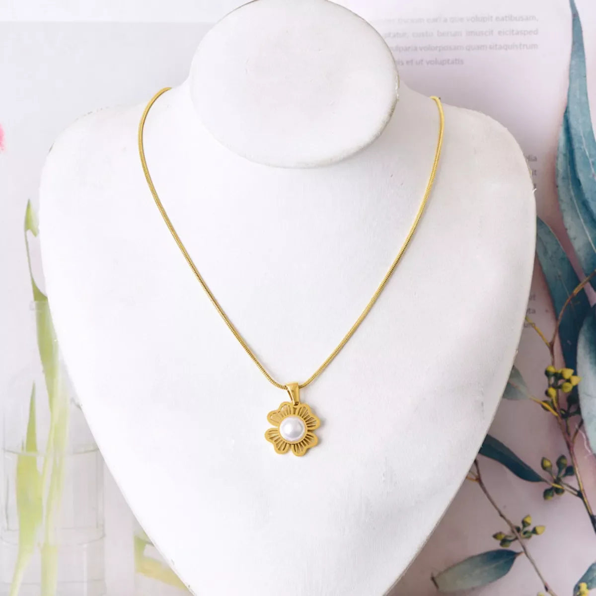 18K Gold-Plated Flower Jewelry Set