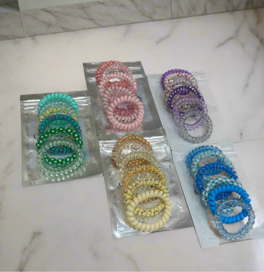 Telephone Cord Hair Ties