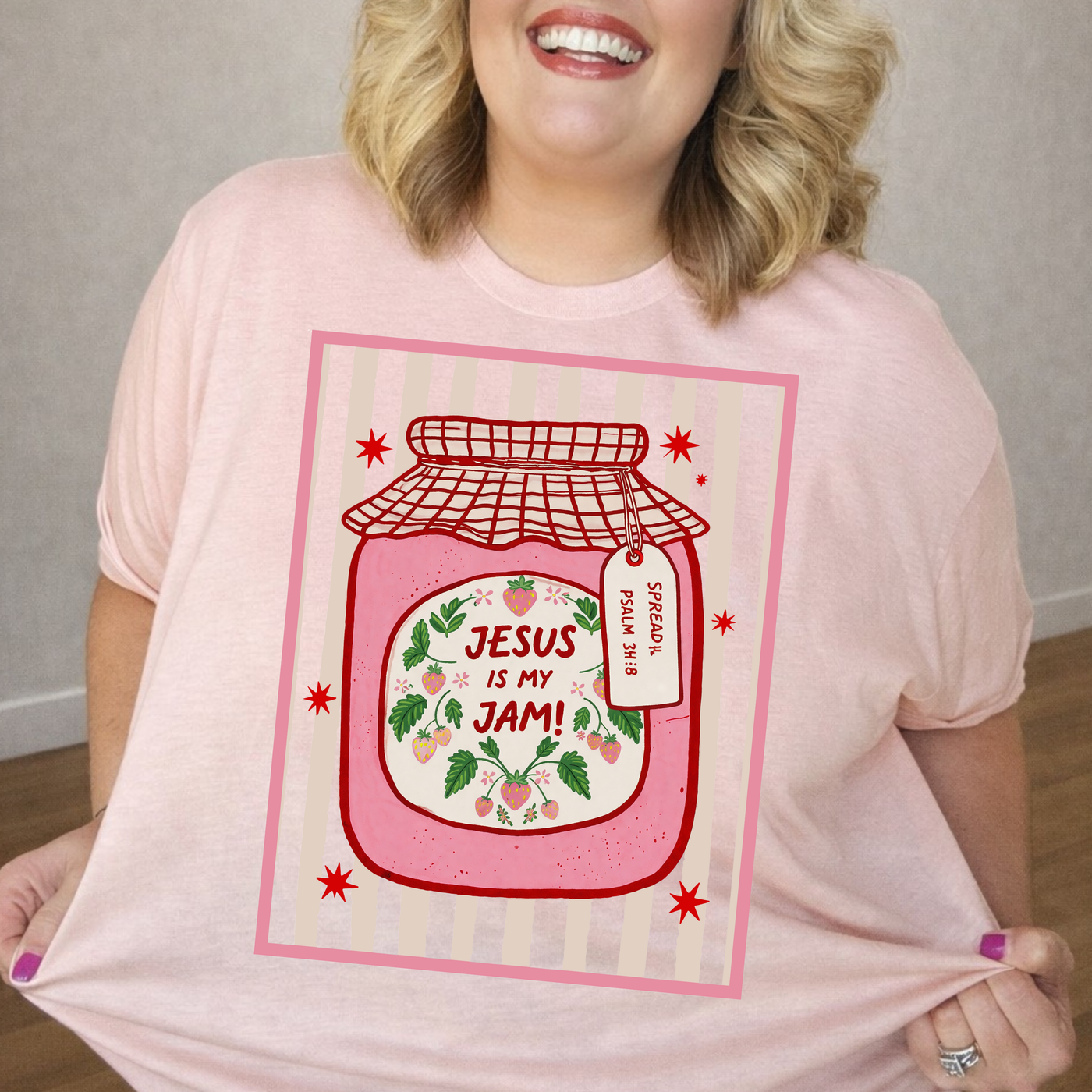 Jesus is My Jam - Peach Tee