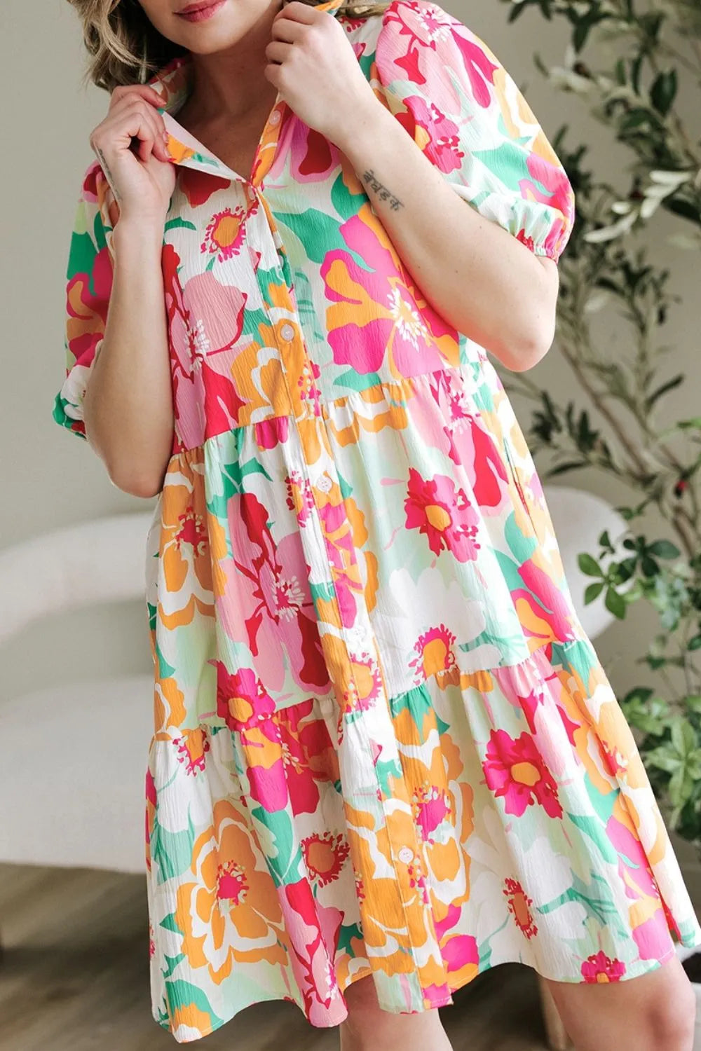 Last Minute Plans Babydoll Dress