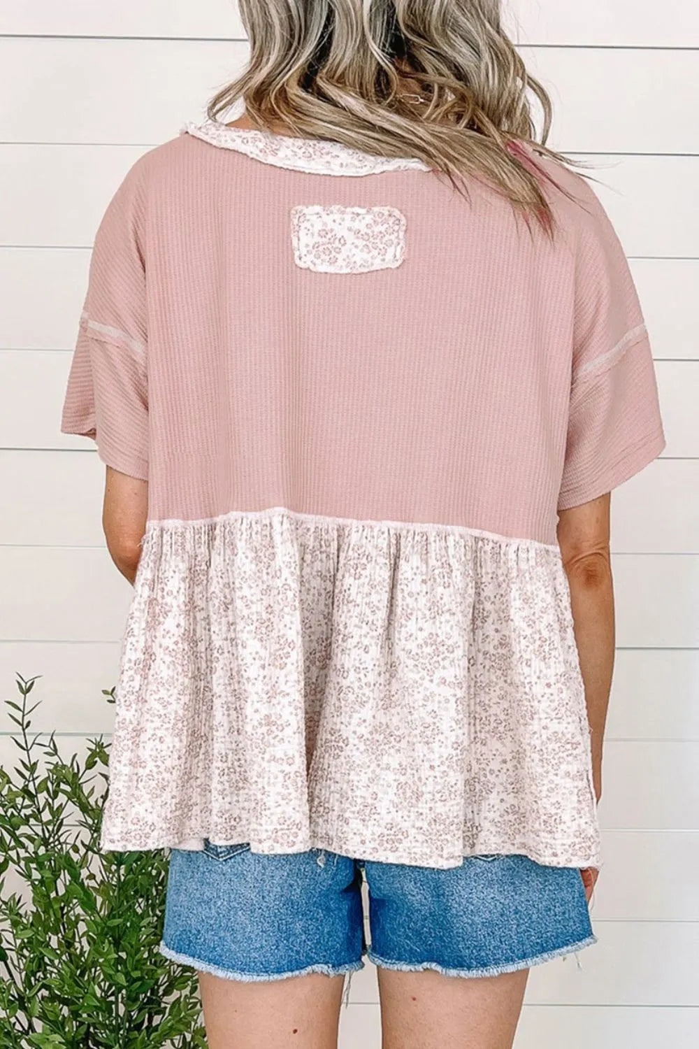 Floral Patchwork Top