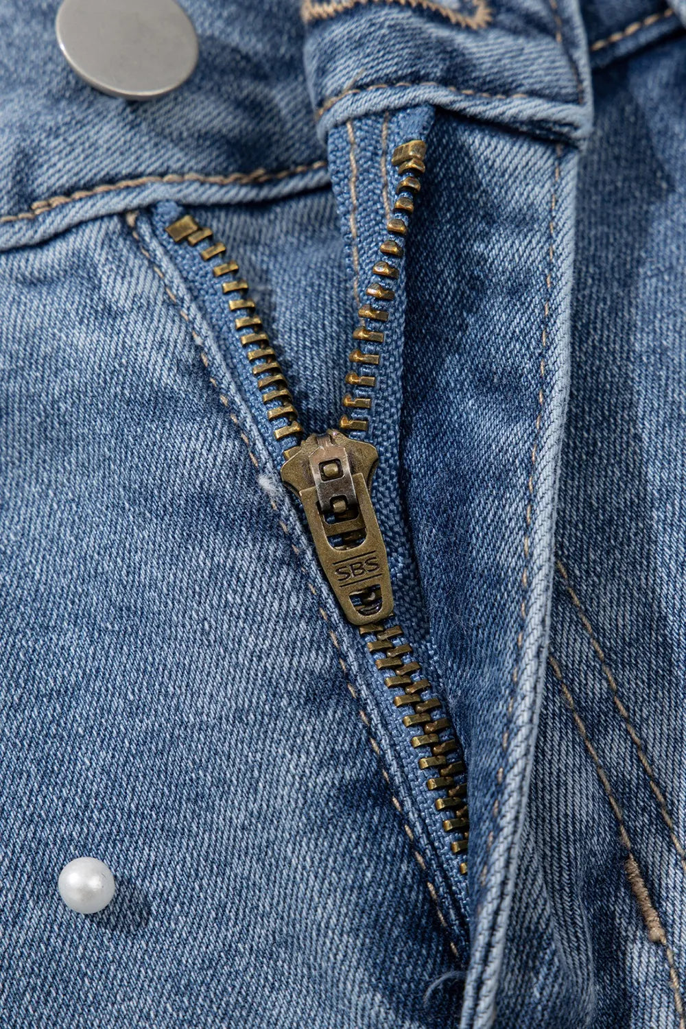 Tidal Treasure Denim Shorts