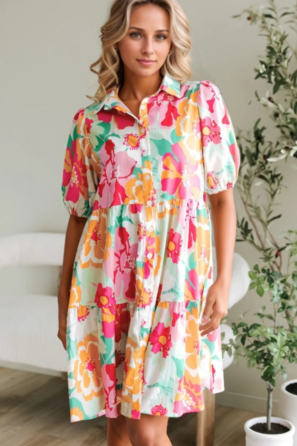 Last Minute Plans Babydoll Dress