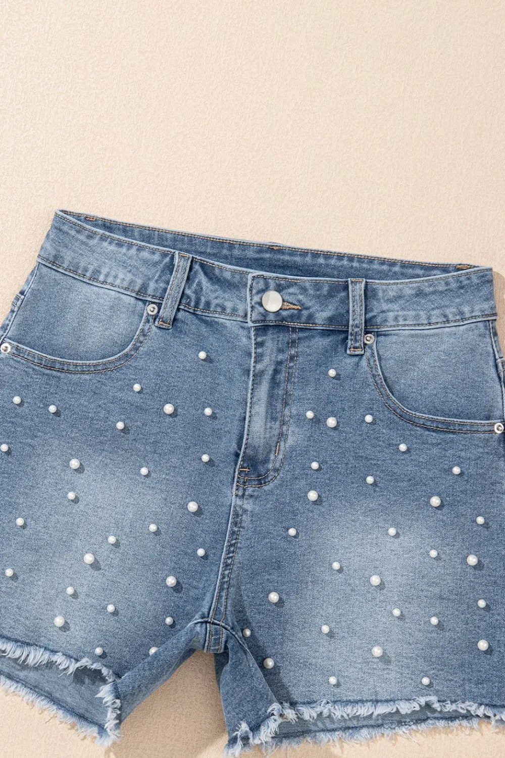 Tidal Treasure Denim Shorts