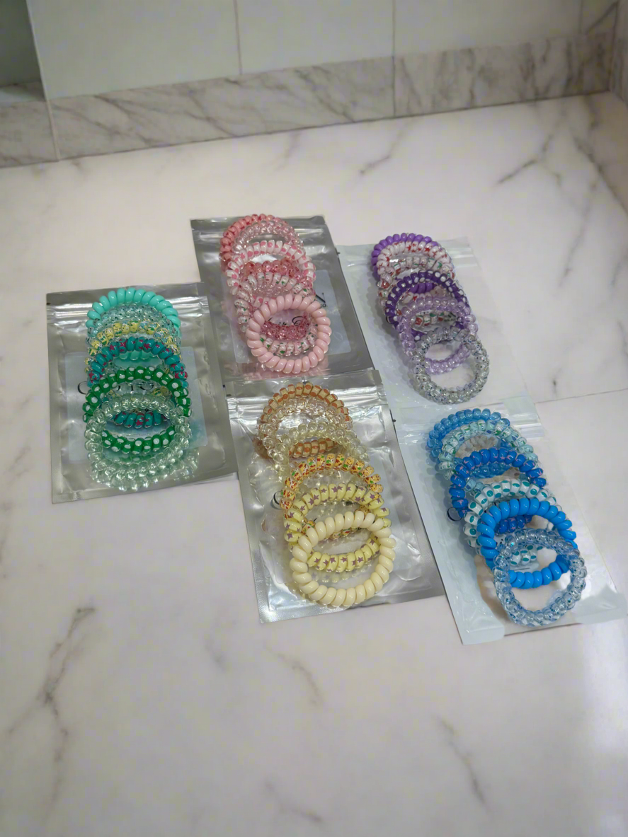Telephone Cord Hair Ties
