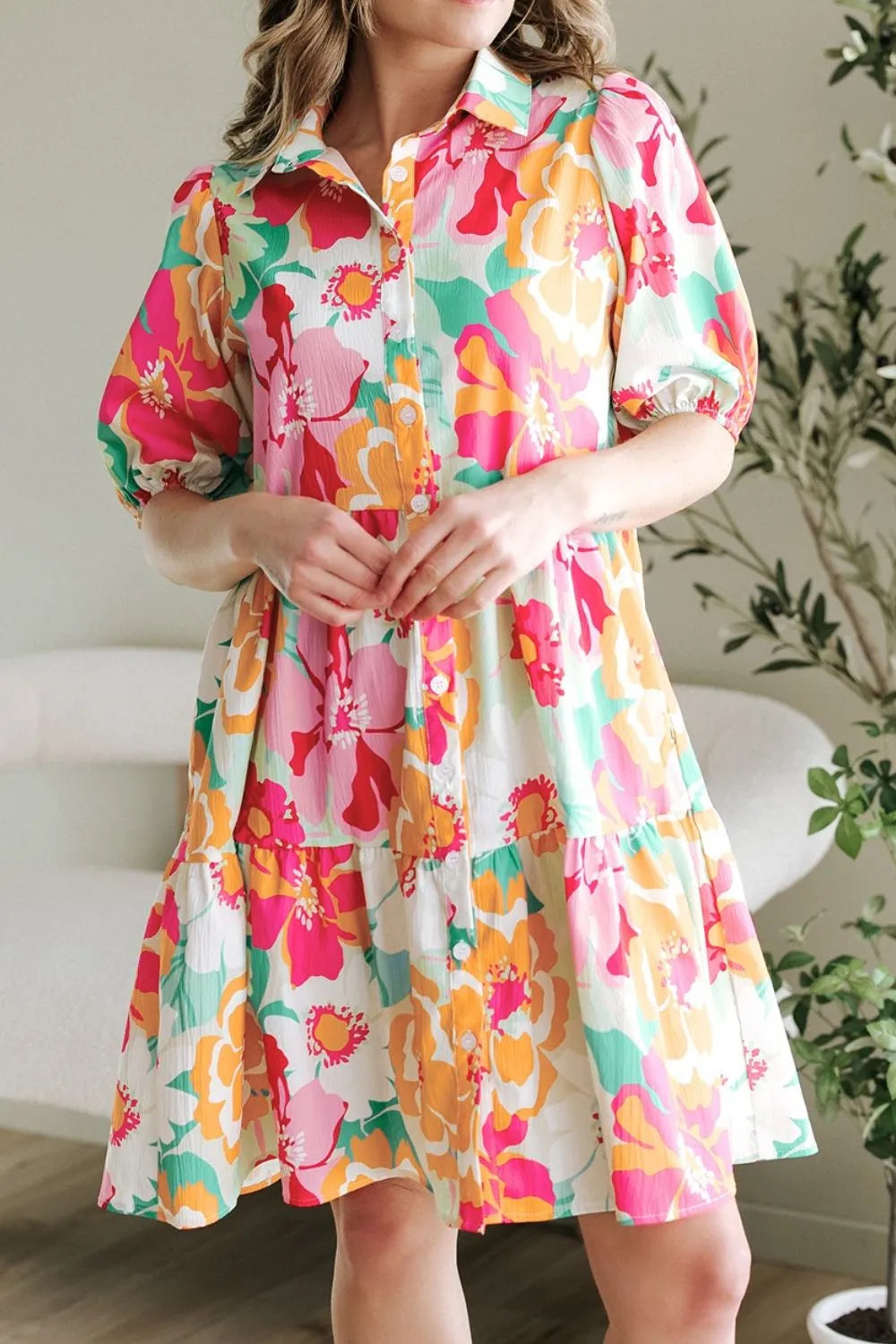 Last Minute Plans Babydoll Dress
